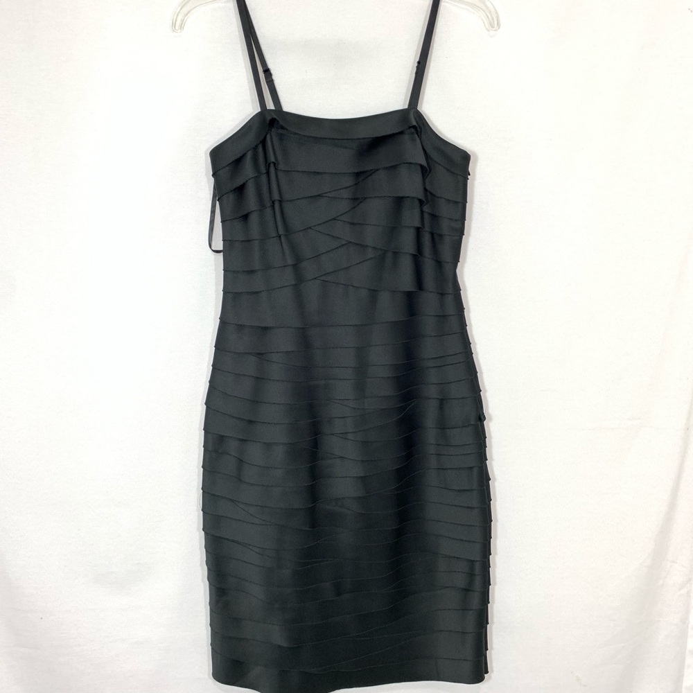 WHBM Black Tiered Dress Formal Special Occasion